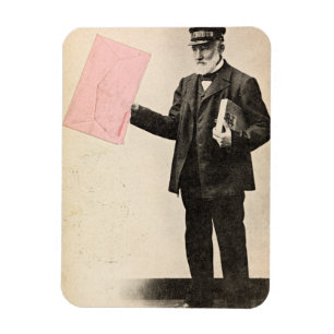 Vintager romantischer Postbote Magnet