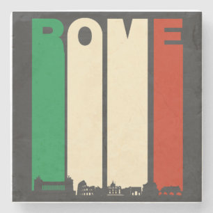 Vintager RomCityscape Steinuntersetzer