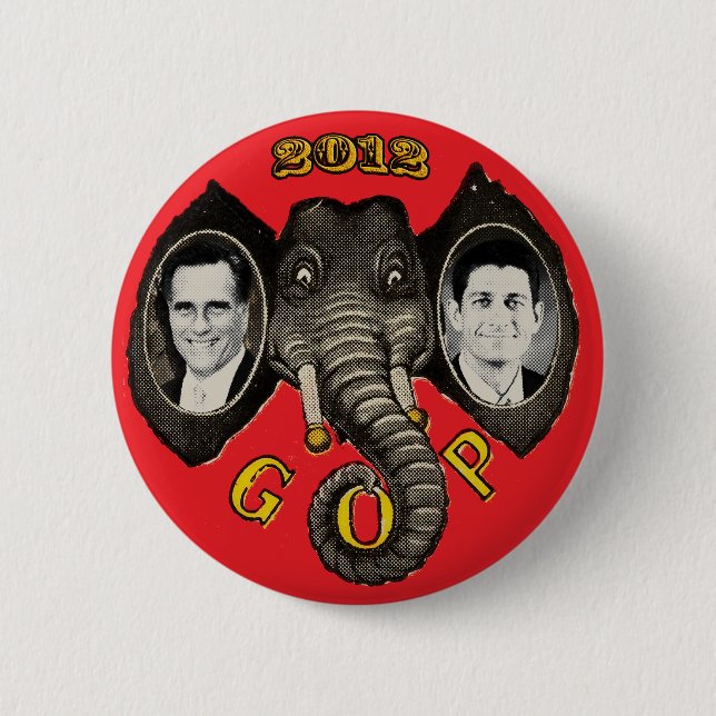 Vintager Romney Ryan 2012 Button (Vorderseite)