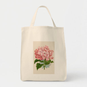 Vintager rosa Hydrangea Tragetasche