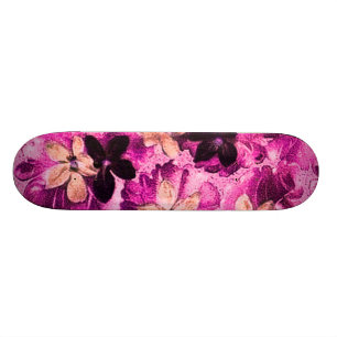 Vintager rosa magentaroter skateboard