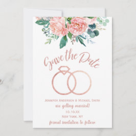 Vintager Rosenring Save the Date