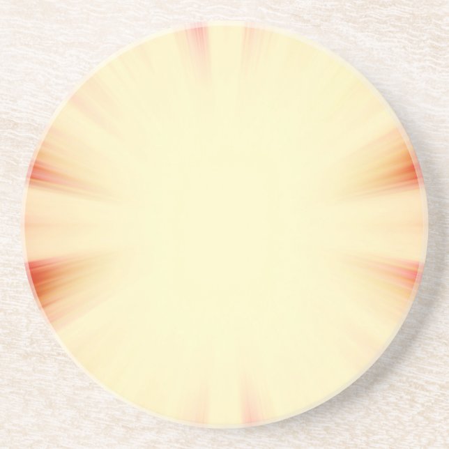 Vintager Rot-Gelb-Sonnenbrand Getränkeuntersetzer (Vorne)