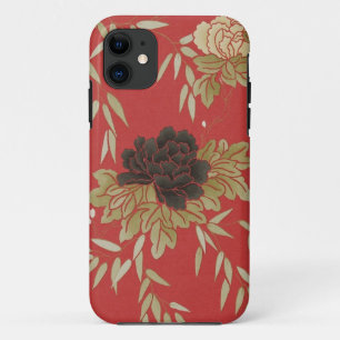 Vintager roter BlumeniPhone 5 Kasten Case-Mate iPhone Hülle