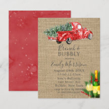 Vintager Roter LKW Brunch & Bubbly lädt ein