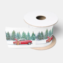 Vintager Roter Schneefall