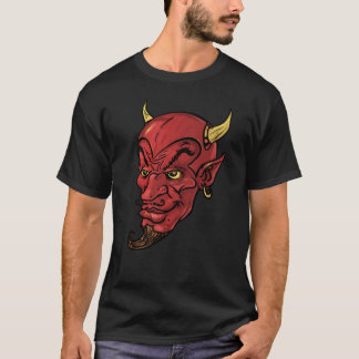 Vintager roter Teufel Halloweens T-Shirt