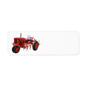 Vintager roter Traktor