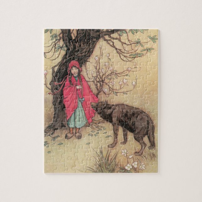 Vintager Rotkäppchen von Warwick Goble (Vertikal)