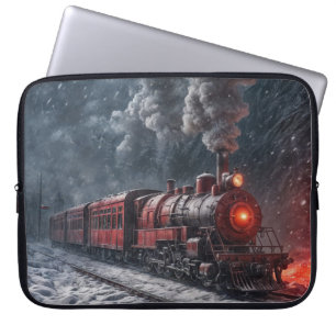 Vintager Rotschneezug Laptopschutzhülle