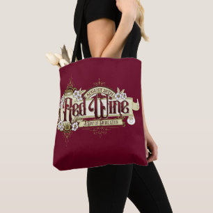 Vintager Rotwein-Tag Tasche