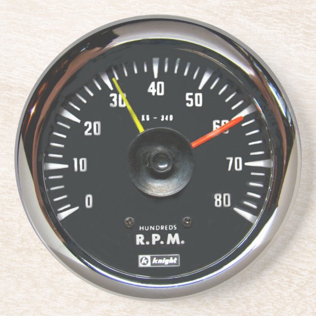 Vintager Round-Analog-Auto-Tachometer-Untersetzer Getränkeuntersetzer (Vorne)