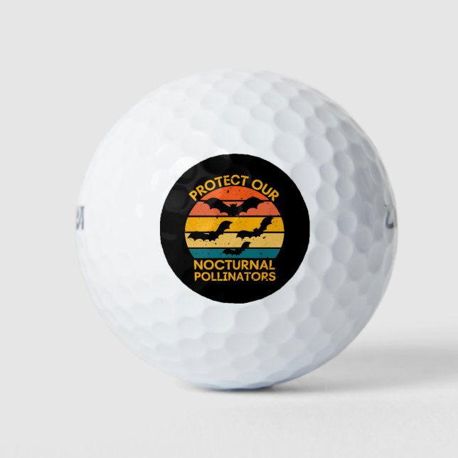 Vintager Rück-Bat Golfball (Vorderseite)