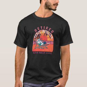 Vintager Ruhestand des Zauninstallationsprogramms T-Shirt
