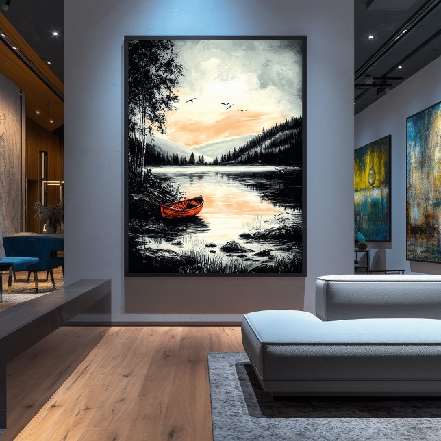 Vintager, ruhiger See - Naturschutz Poster (Von Creator hochgeladen)