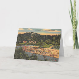 Vintager russischer Flussstrand Karte