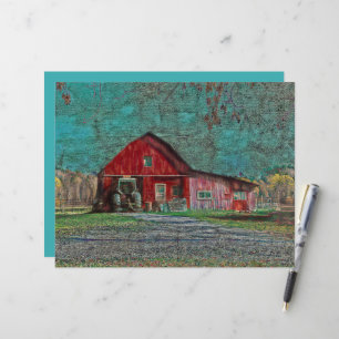 Vintager rustikaler altroter Aquamariner Texturens