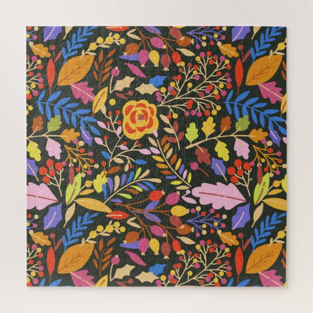 Vintager Rustikaler Herbst Botanischer Garten (Vertikal)