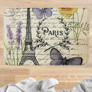 Vintager, rustikaler Schmetterlingsturm Badematte