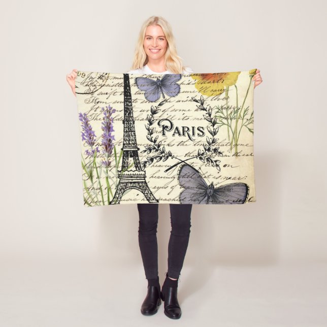 Vintager, rustikaler Schmetterlingsturm Fleecedecke (Beispiel)