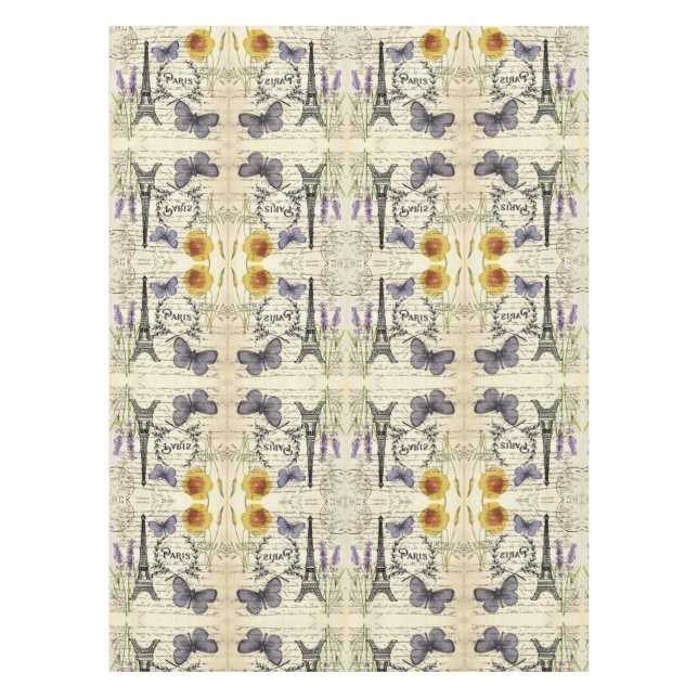 Vintager, rustikaler Schmetterlingsturm Tischdecke (Vorderseite)