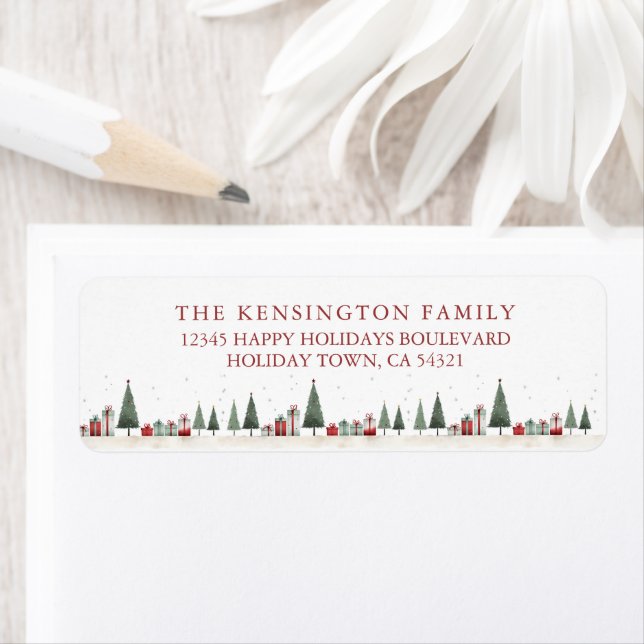 Vintager Rustikaler Weihnachtsbaumurlaub (Insitu)