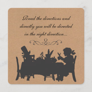 Vintager rustikaler wütender einladung