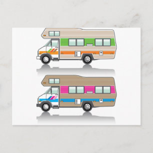 Vintager RV Postkarte
