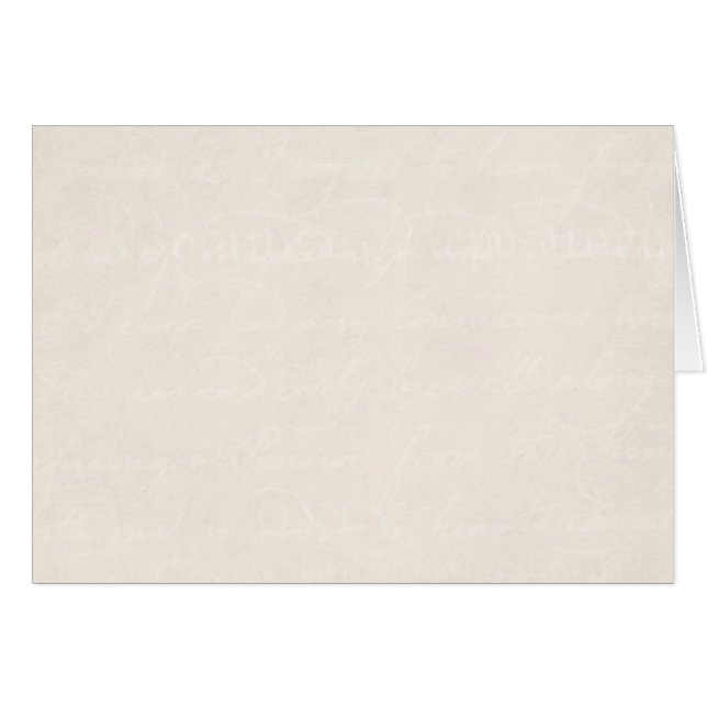Vintager Sahnepergament-Blick-alter (Vorderseite (Horizontal))