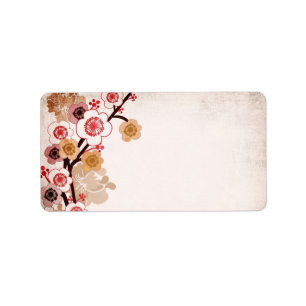 Vintager sakuras Avery Aufkleber Adressaufkleber
