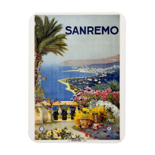Vintager Sanremo Italien Magnet