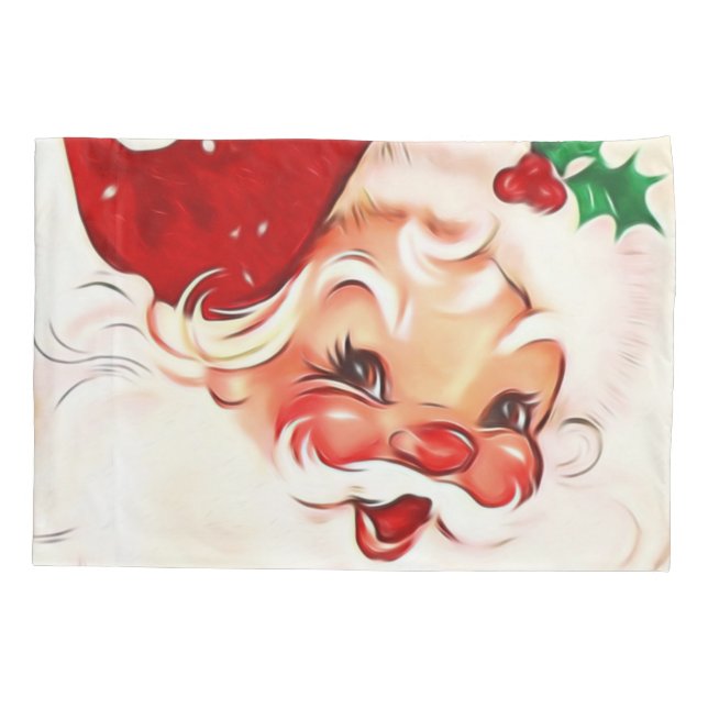 Vintager Santa 4 Kissenbezug (Rückseite)