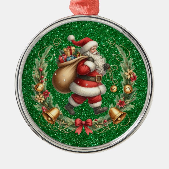 Vintager Santa Ornament (Vorne)