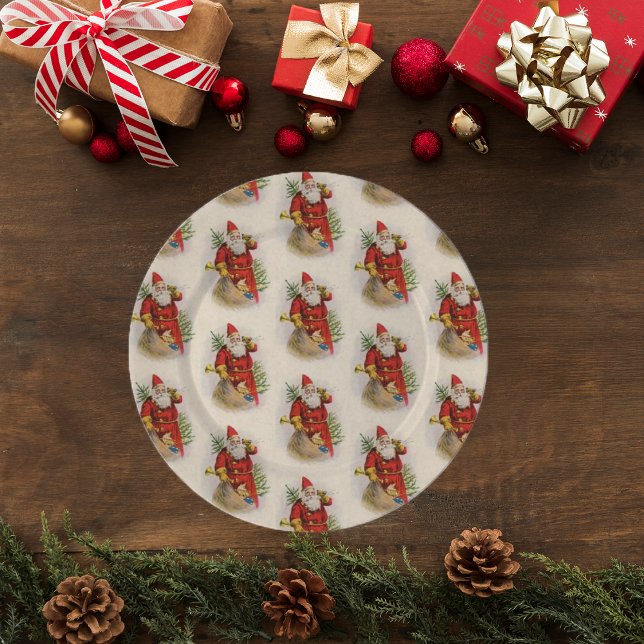 Vintager Santa Santa Santa Santa Santa Seidenpapier (Von Creator hochgeladen)