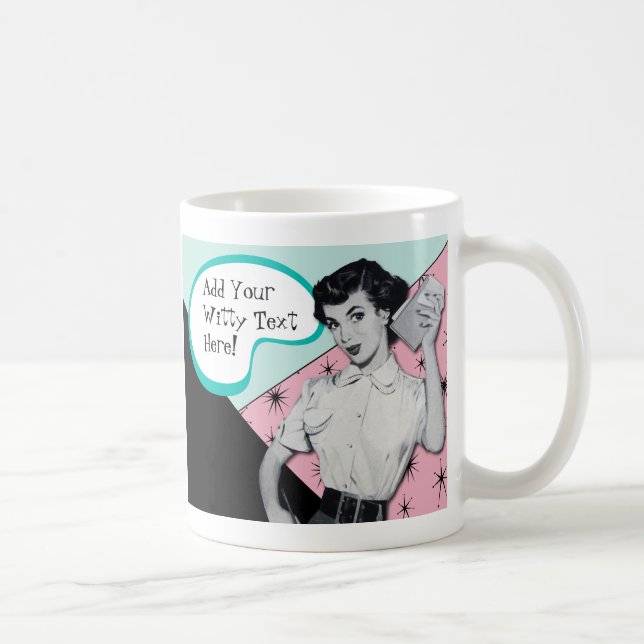 Vintager Sassy Sekretär Mug Kaffeetasse (Rechts)
