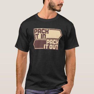 Vintager Satz verpackt es herein, ihn heraus T-Shirt