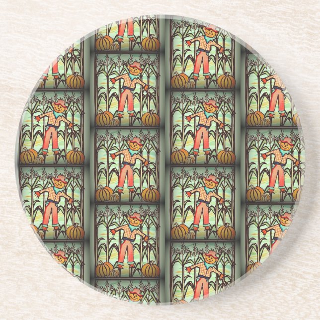 Vintager Scarecrow Drink Untersetzer (Vorne)