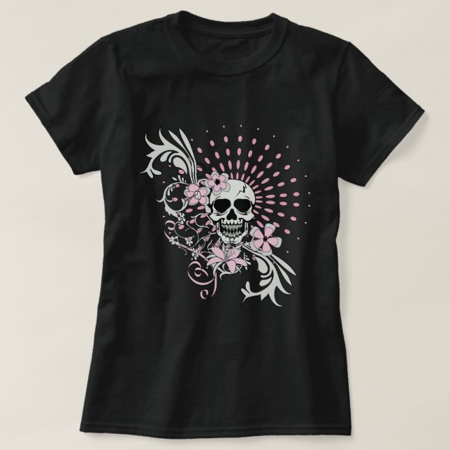 Vintager Schädel T-Shirt (Design vorne)