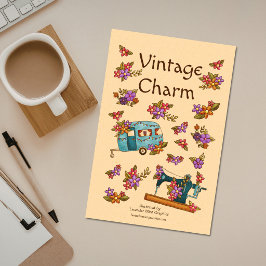 Vintager Scharm Retro Nostalgie Kalender