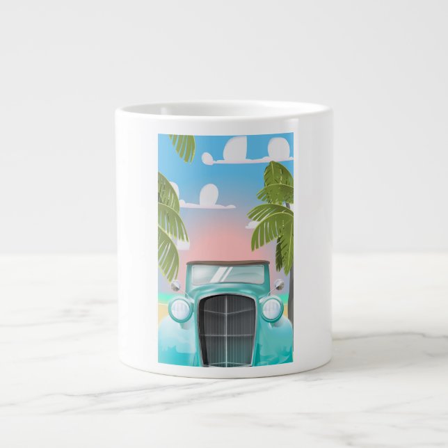 Vintager Schaumstoff Jumbo-Tasse (Vorderseite)