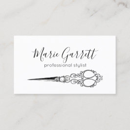 Vintager Scheren Visitenkarte