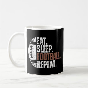 Vintager Schlaf Fußball Wiederholung Kaffeetasse