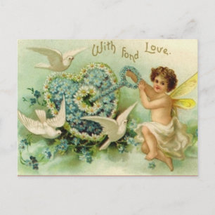 Vintager Schlüssel für meine Herzpostkarte Postkarte