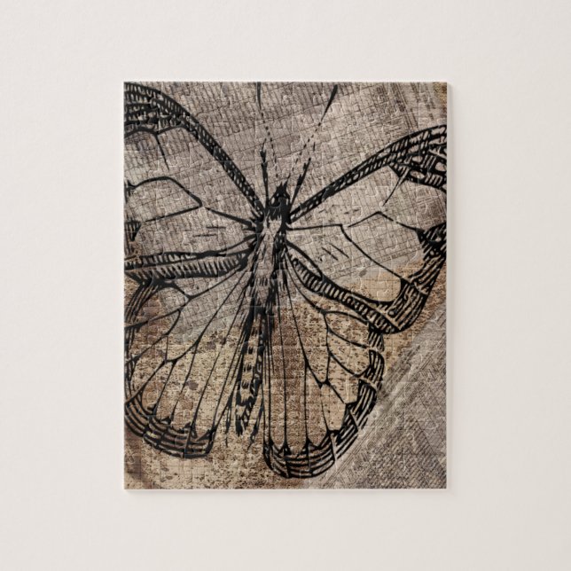 Vintager Schmetterling (Vertikal)