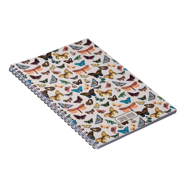 Vintager Schmetterling Ästhetik Notizblock (Rechte Seite)