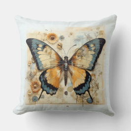 Vintager Schmetterling Kissen