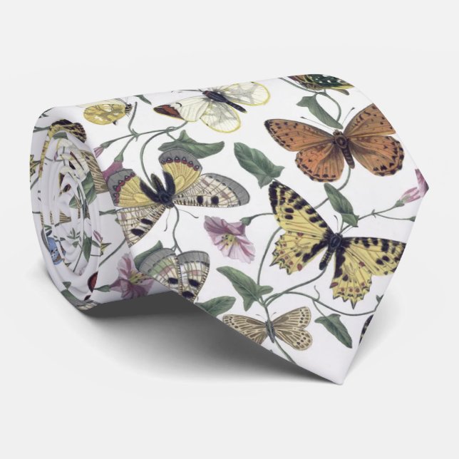 Vintager Schmetterling Krawatte (Gerollt)
