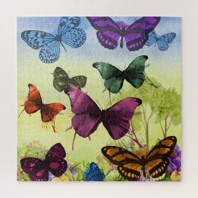 Vintager Schmetterling Papillon Alte Illustration  (Vertikal)