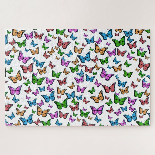Vintager Schmetterling Papillon Alte Illustration  (Horizontal)