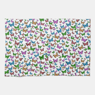 Vintager Schmetterling Papillon Alte Illustration Geschirrtuch